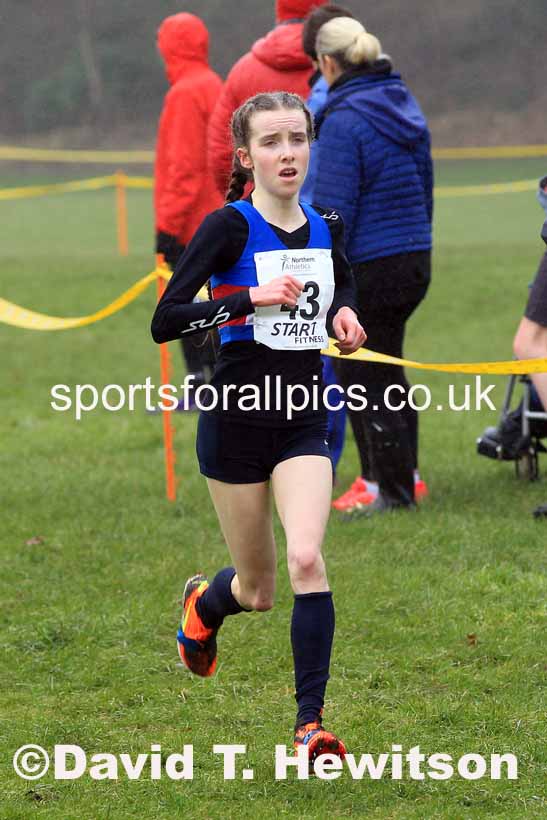 Junior Womens 2023 Northern Cross Country Champs., Witton Park, Blackburn. Photo: David T. Hewitson/Sports for All Pics